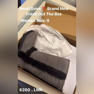 Tall Sunburst Uggs Gray & Black